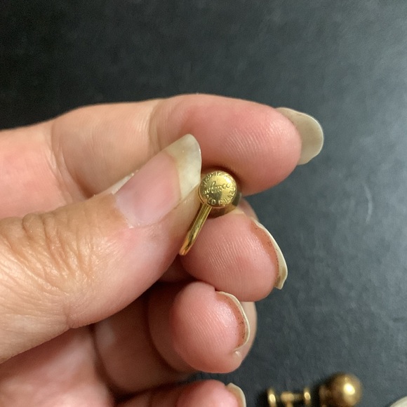 1/20 12k GF Ball screw back earrings by Amco - Picture 4 of 5